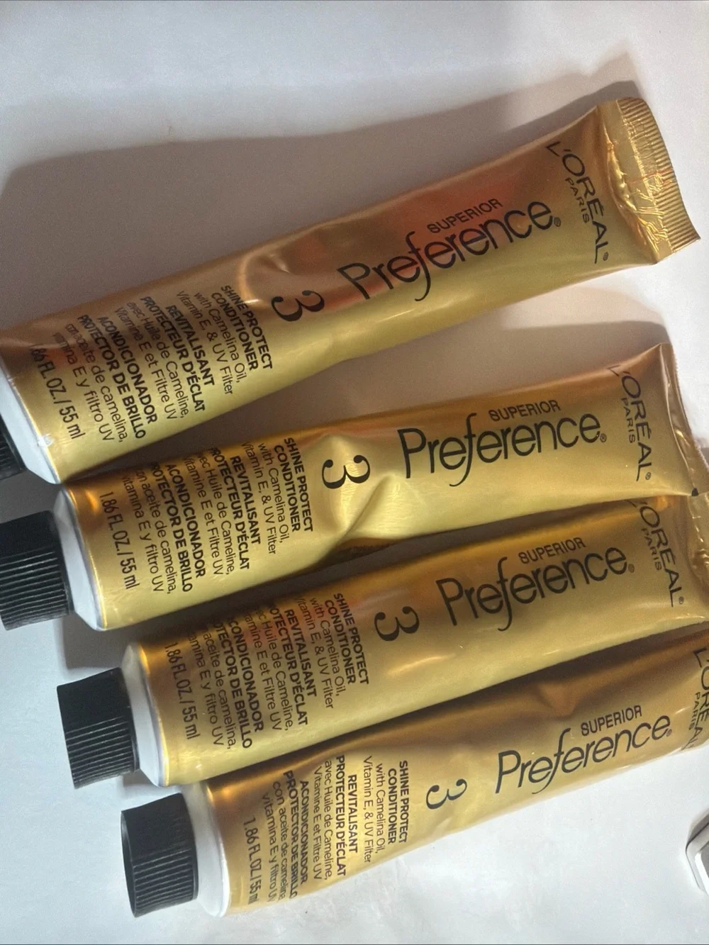 4 X Loreal Superior Preference 1.86oz Shine & Protect #3 Conditioner Bb